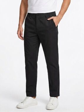 NWT Cafe Kitsune Black Elastic Waist Cotton Pants Trouser Sz 50